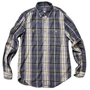 Last chance…J Crew Flannel Shirt Plaid Button Down S Small